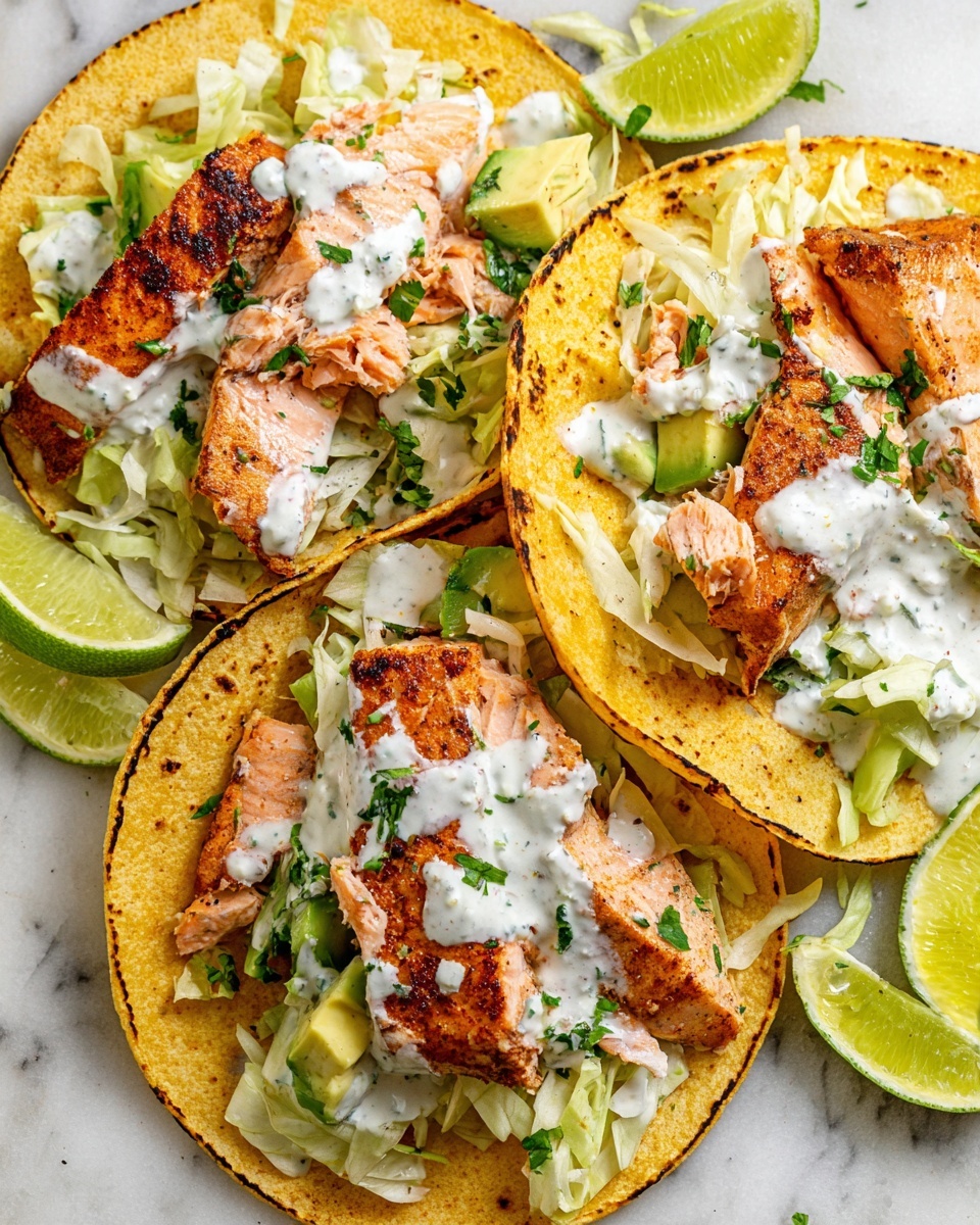Baked Salmon Tacos Recipe - Recipe Image