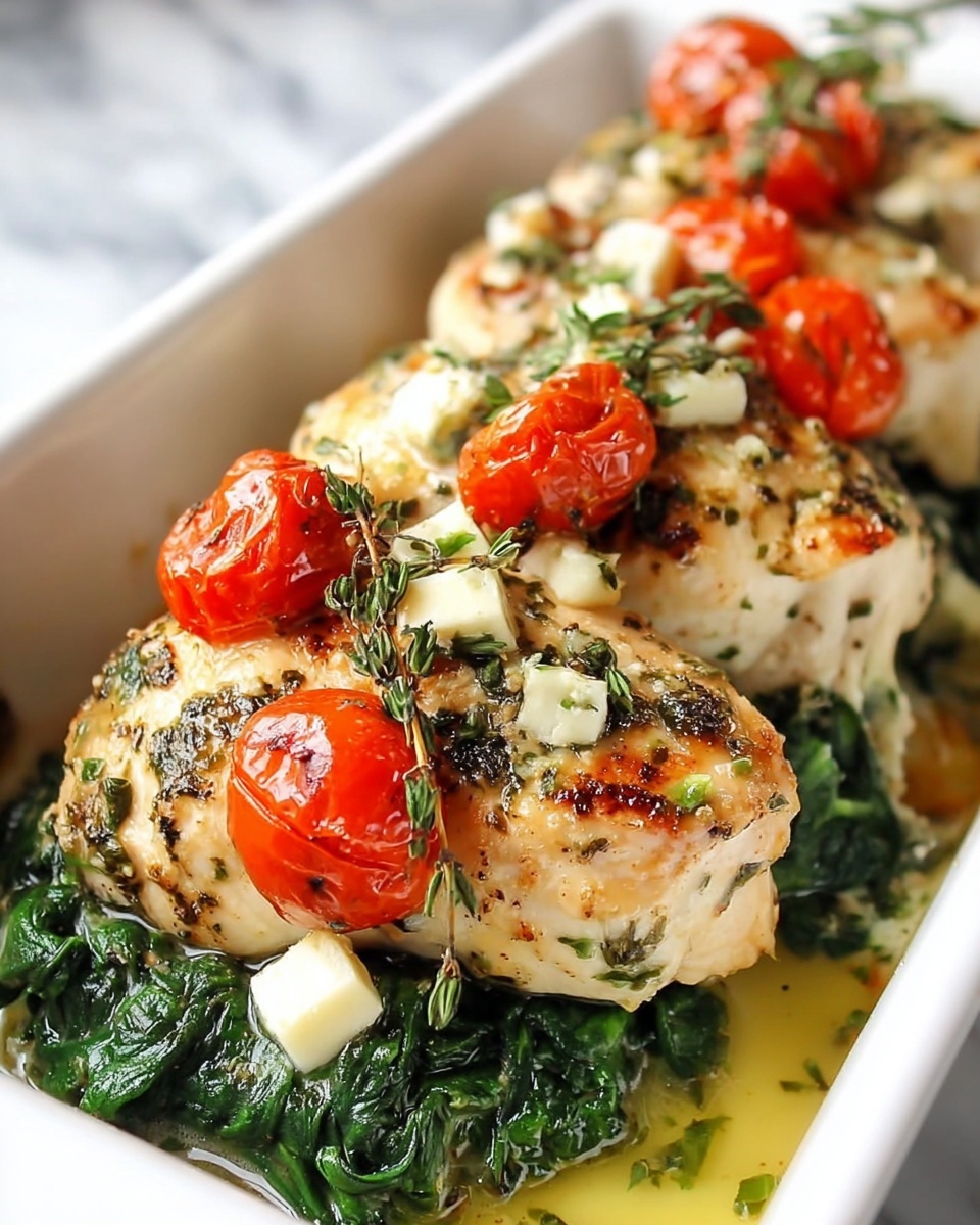 Low Carb Chicken with Spinach and Goat Cheese Recipe - Recipe Image