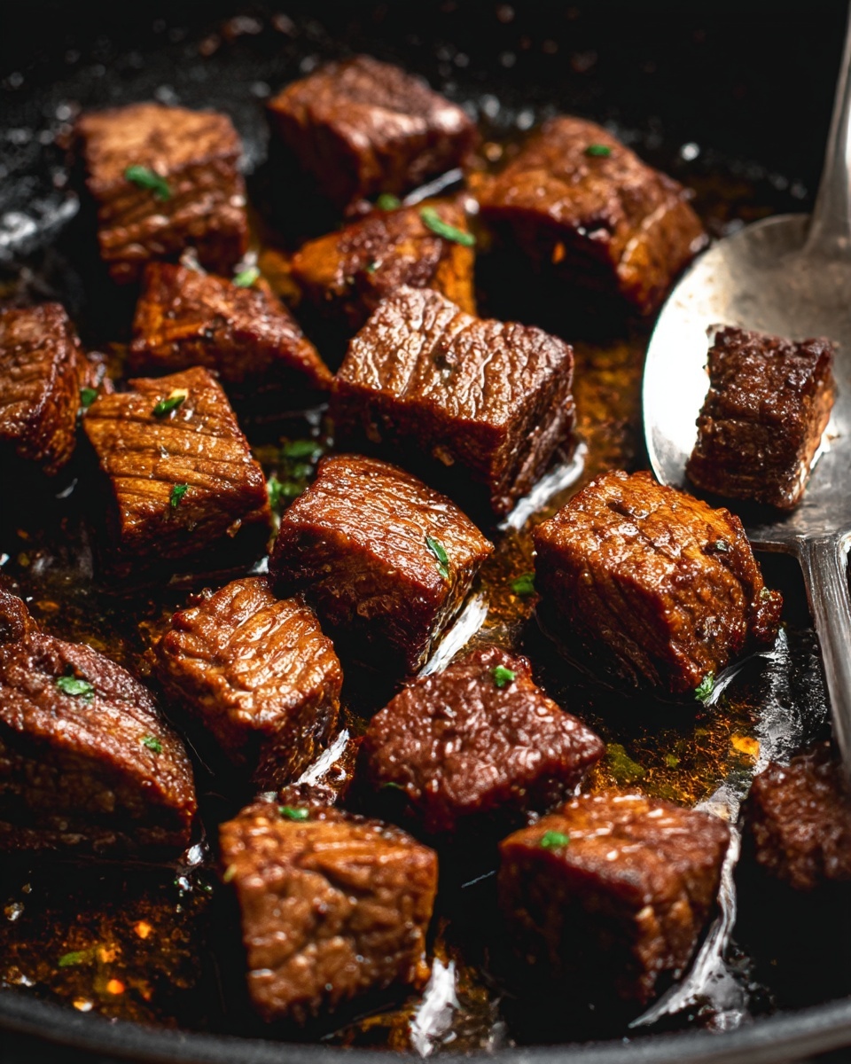 Cajun Garlic Butter Steak Bites Recipe - Recipe Image