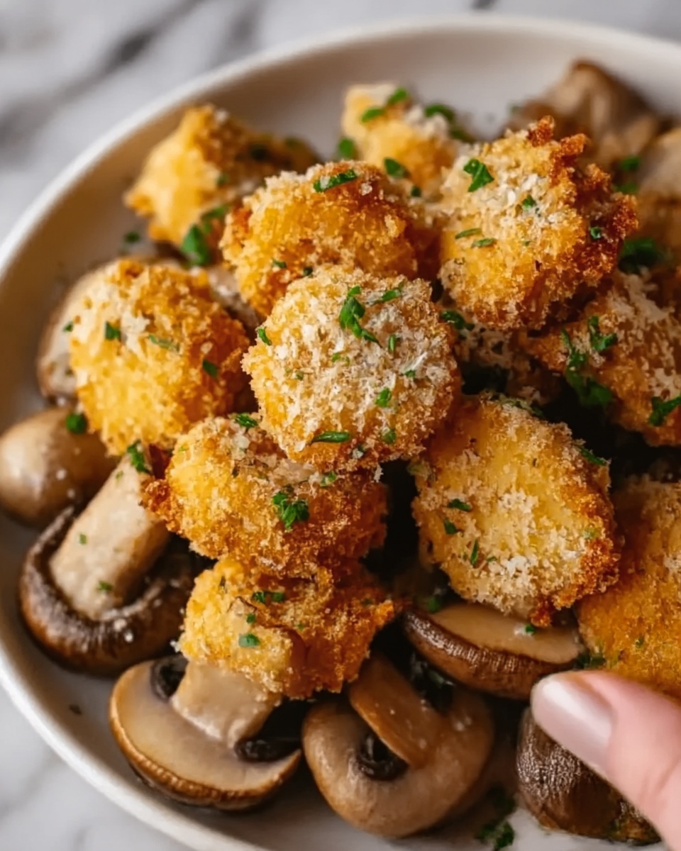 Crispy Breaded Mushrooms Recipe - Recipe Image