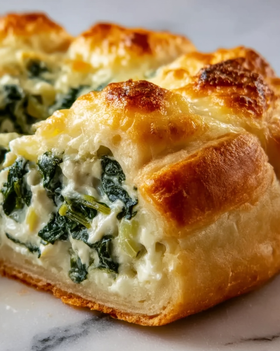 Spinach Artichoke Dip Bread Ring: A Cheesy Delight Recipe - Recipe Image