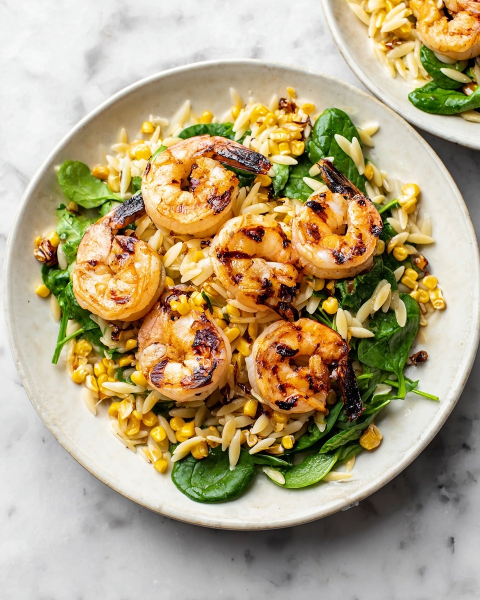 Cajun Grilled Shrimp and Orzo Salad Recipe - Recipe Image