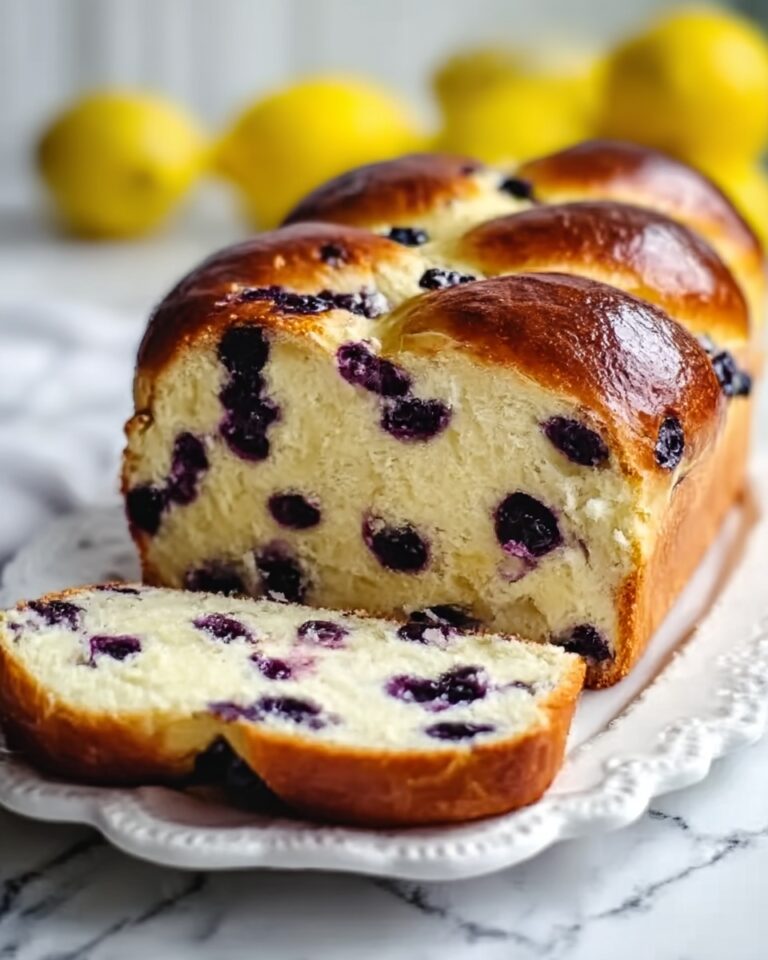 Lemon Blueberry Cream Cheese Sourdough Bread Recipe