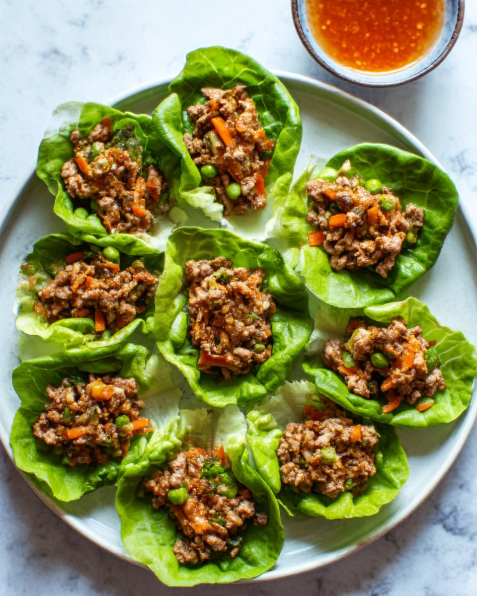 Thai Basil Beef Lettuce Wraps Recipe - Recipe Image