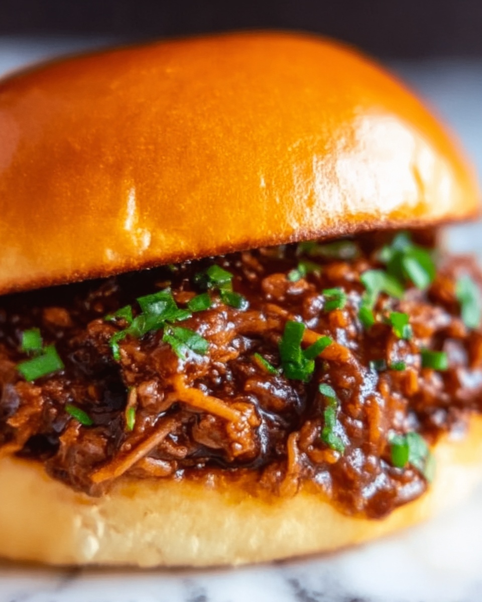Korean Beef Sloppy Joes Recipe - Recipe Image