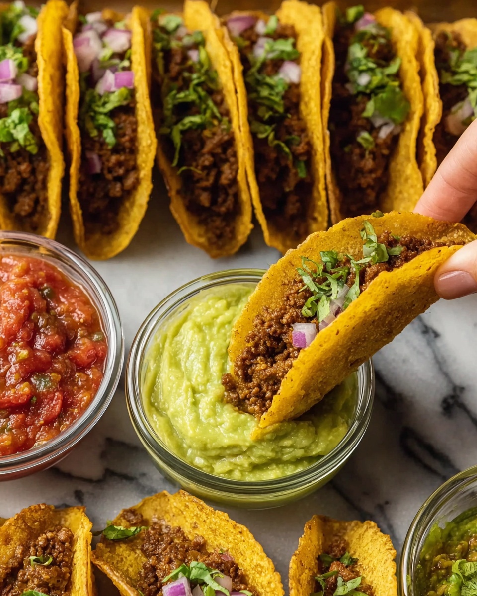 Crispy Ground Beef Tacos Recipe - Recipe Image