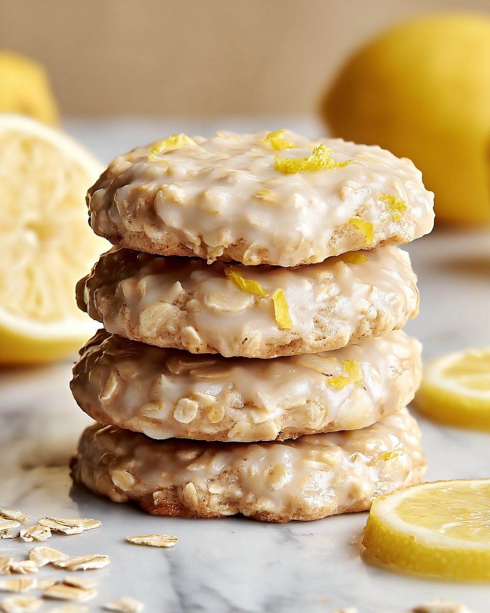 Lemon Oatmeal No-Bake Cookies Recipe - Recipe Image