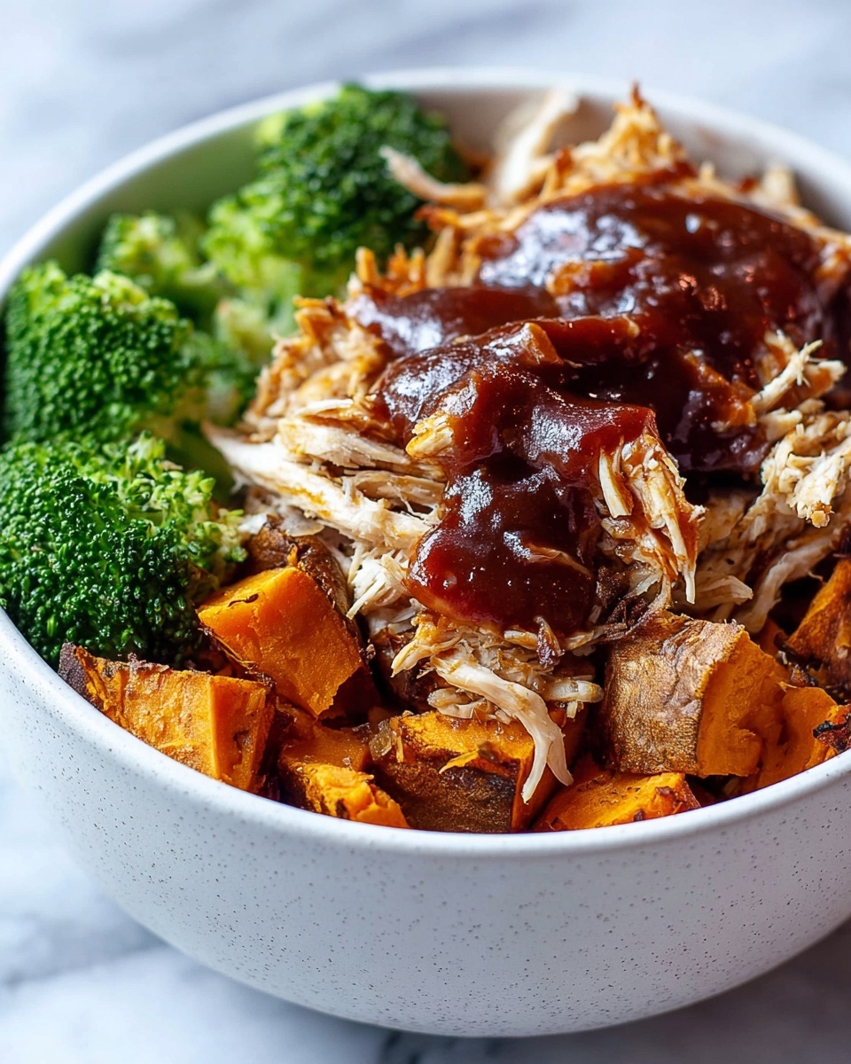 BBQ Chicken & Roasted Sweet Potato Bowls Recipe - Recipe Image