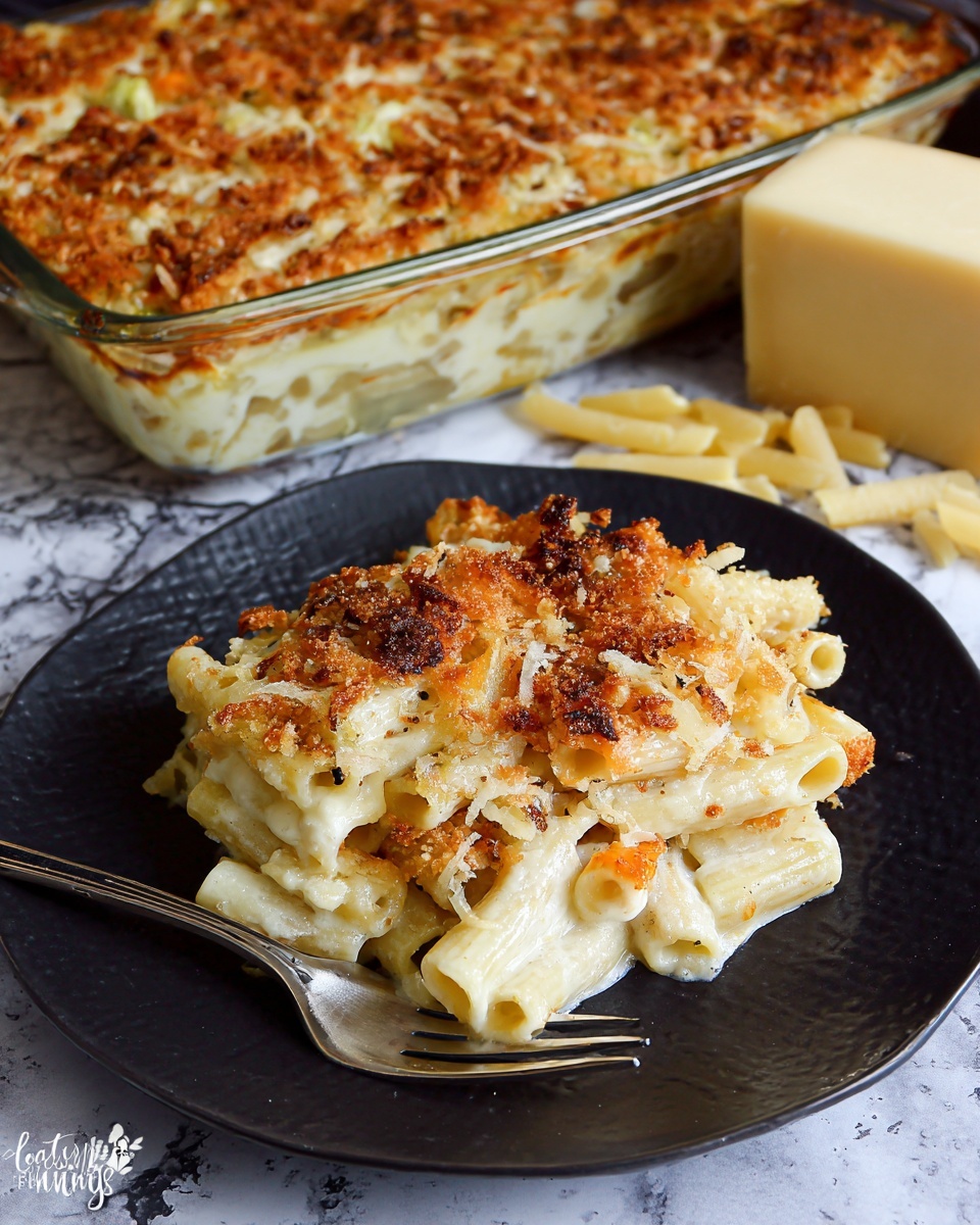 Four Cheese Baked Macaroni and Cheese Recipe - Recipe Image
