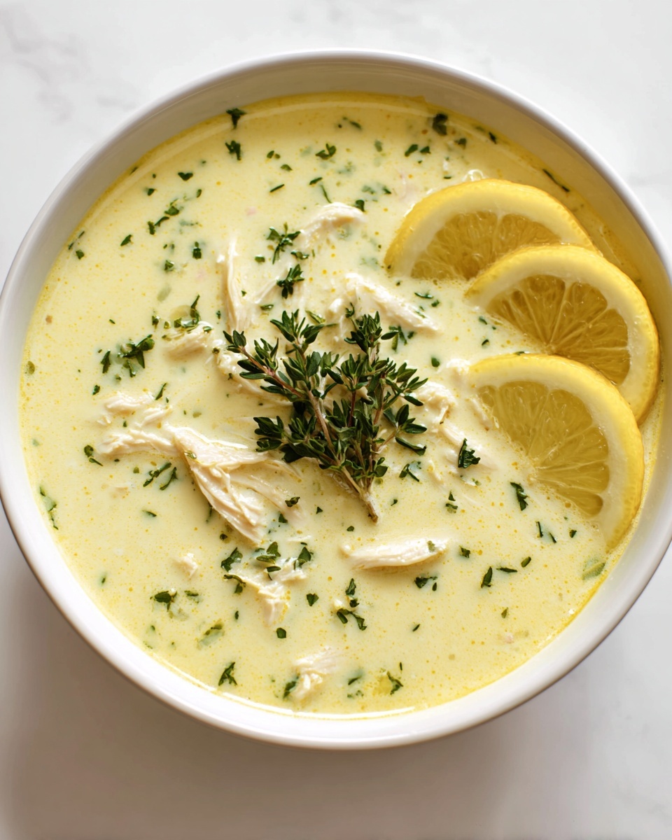 Avgolemono Soup (Greek Lemon Chicken Soup) Recipe - Recipe Image