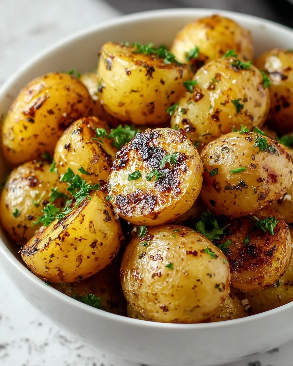 Easy Garlic Roasted Potatoes Recipe - Recipe Image