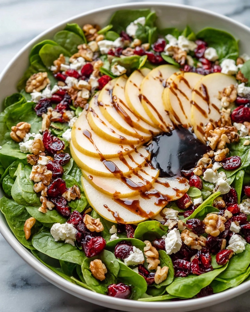 Fresh Pear Salad with Balsamic Vinaigrette Recipe - Recipe Image