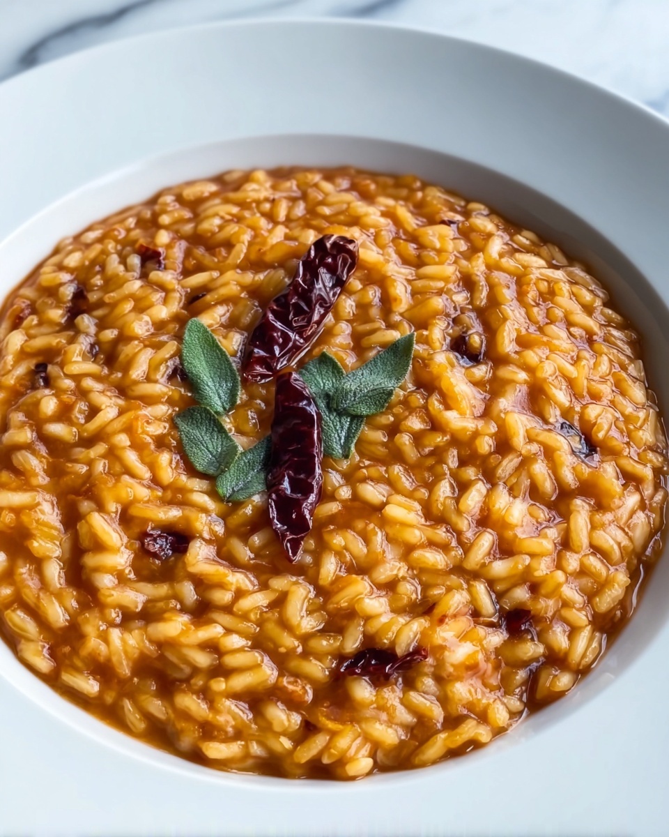 Creamy Black Garlic Sundried Tomato Risotto Recipe - Recipe Image