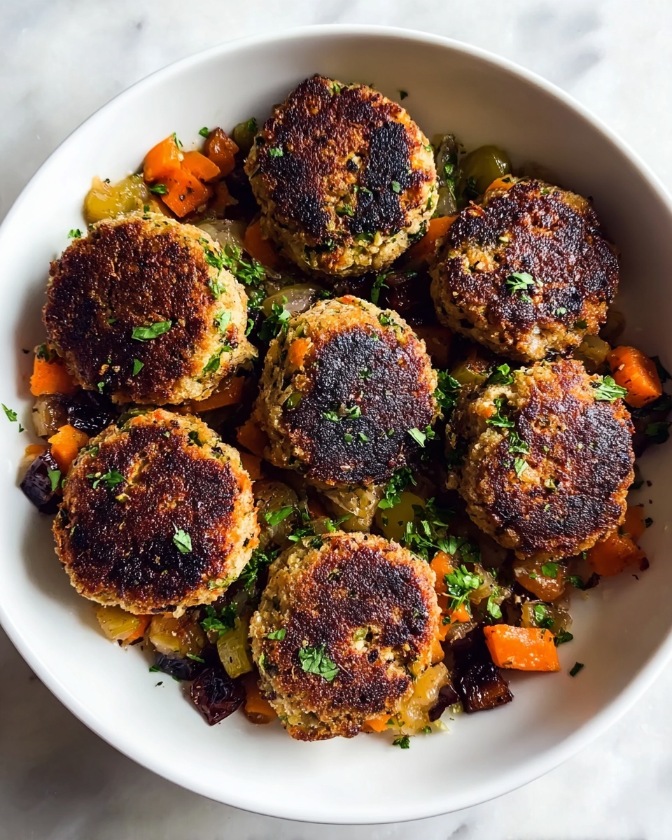 Savory Homemade Turkey and Stuffing Meatballs Recipe - Recipe Image