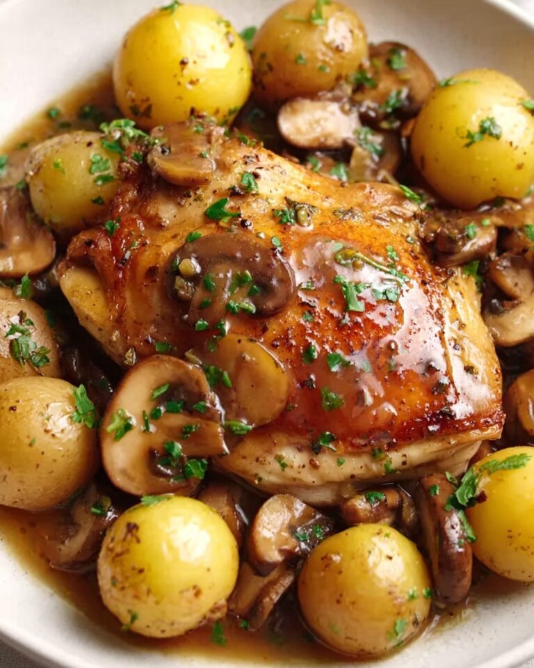 Savory Chicken with Mushrooms and Potatoes Recipe