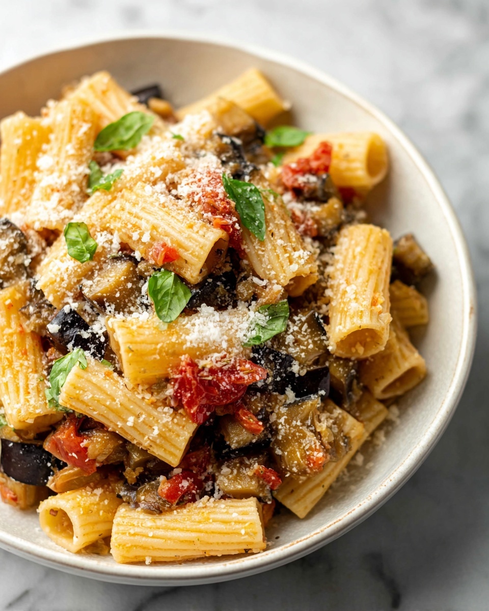 Spicy Eggplant Pasta Recipe - Recipe Image