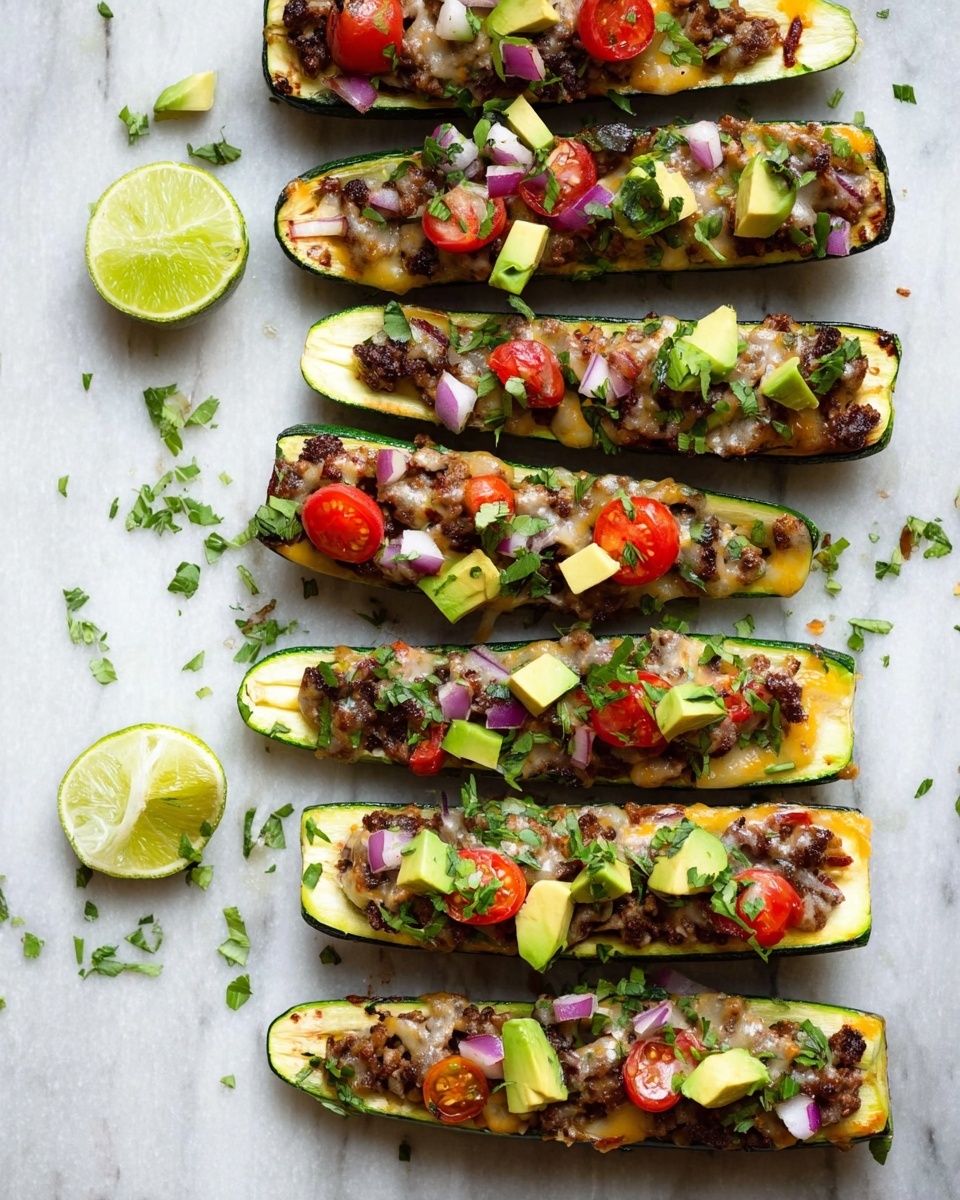 Taco Zucchini Boats Recipe - Recipe Image