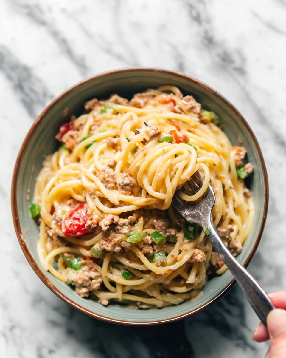 One Pot Taco Spaghetti Recipe - Recipe Image