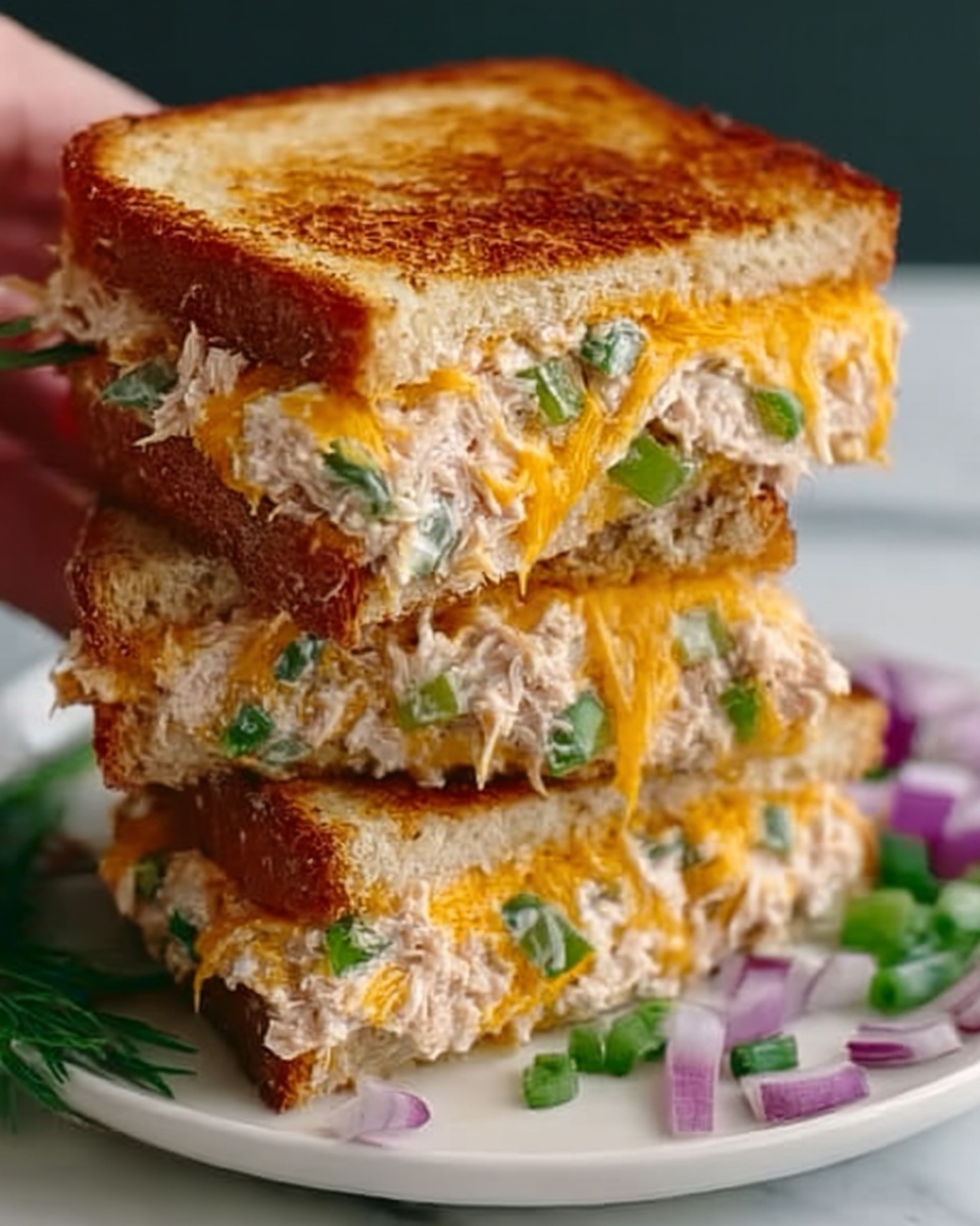 Tuna Melt Grilled Sandwiches Recipe - Recipe Image