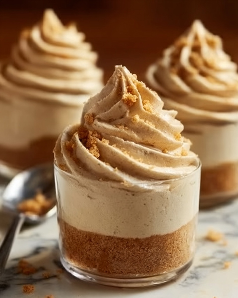 No-Bake Mini Pumpkin Cheesecakes Recipe - Recipe Image