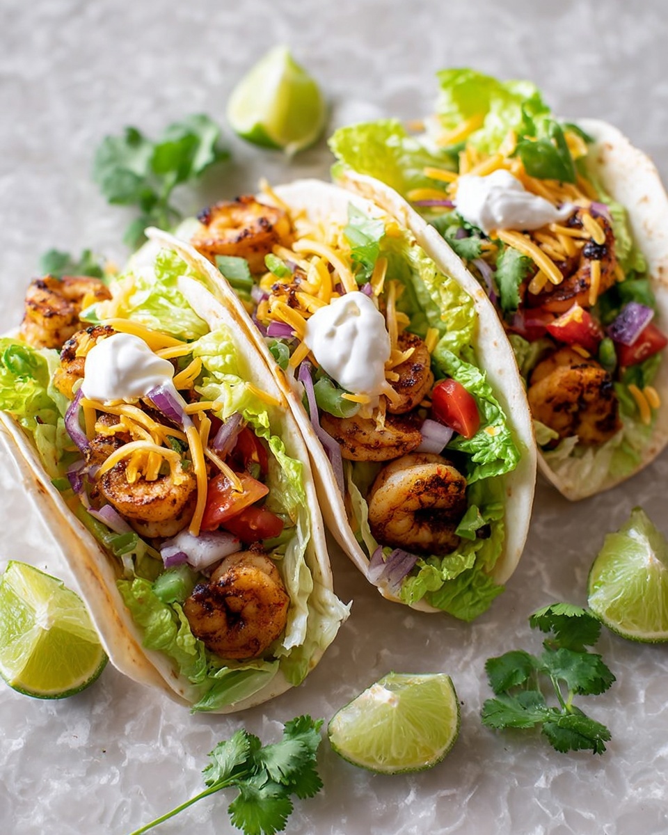Easy Blackened Shrimp Tacos Recipe - Recipe Image
