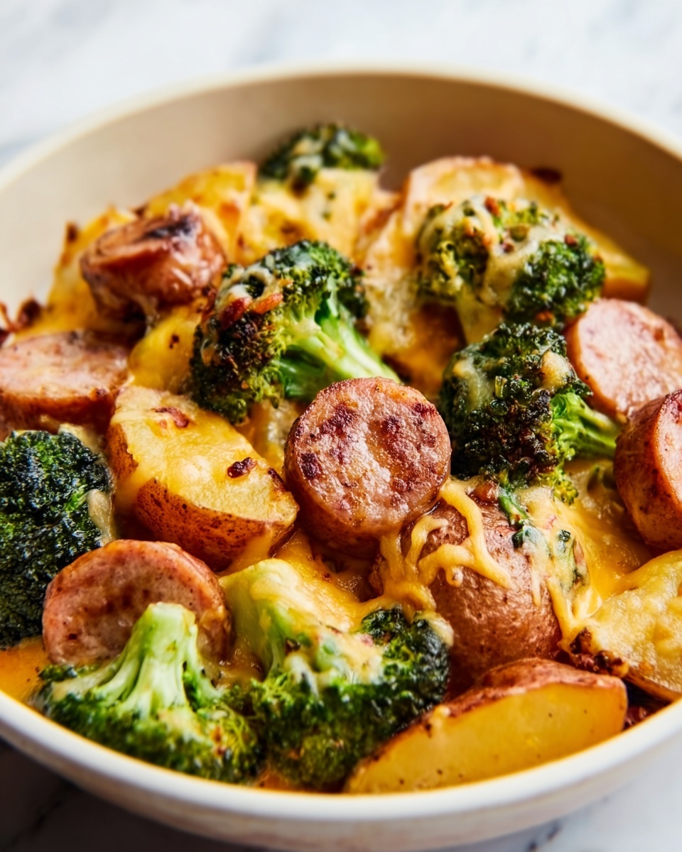 Sausage Potato Broccoli Skillet Recipe - Recipe Image