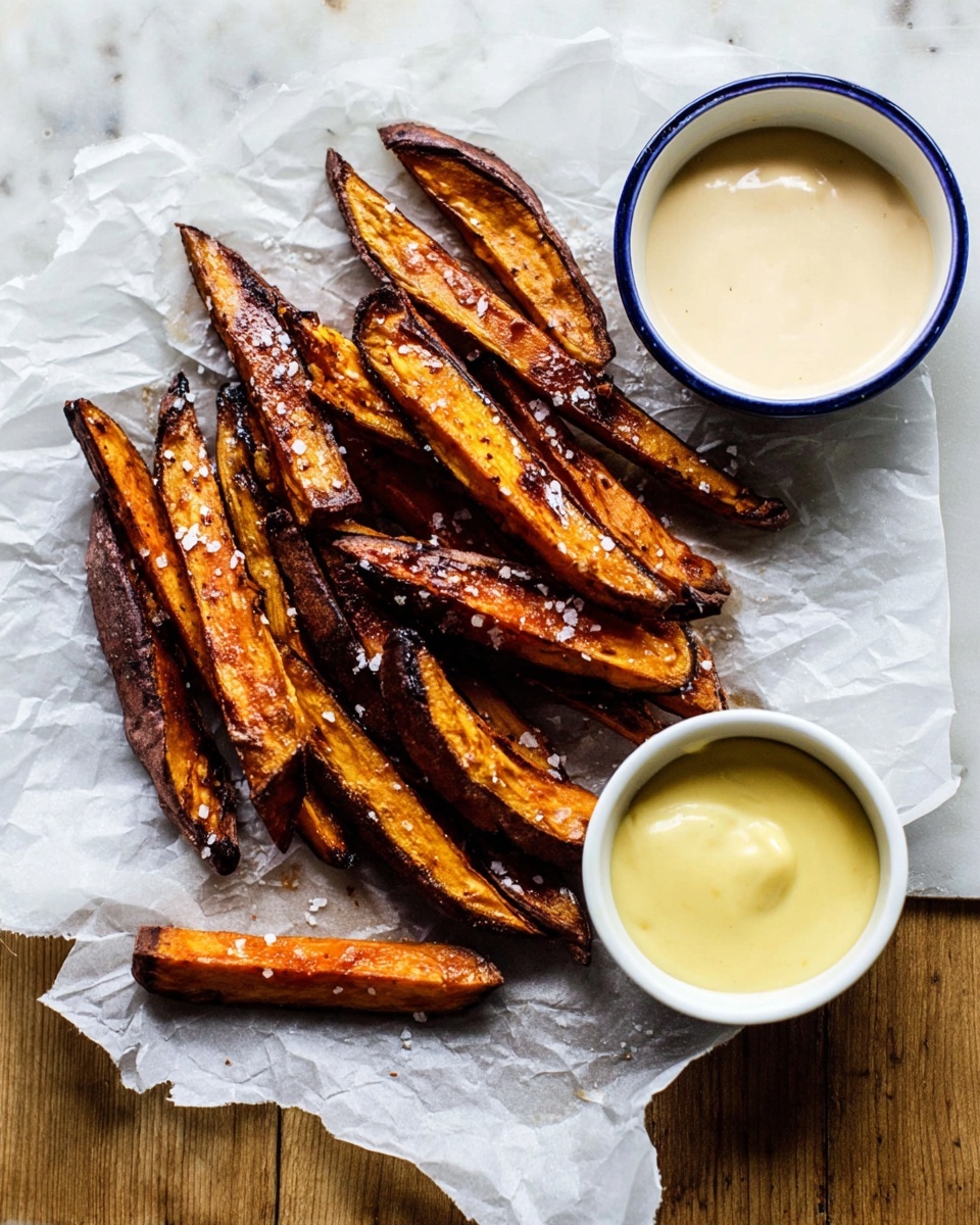 Beer-Soaked Oven Fries with Homemade Dipping Sauces Recipe - Recipe Image