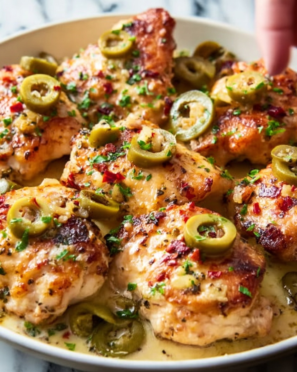 Creamy Pepperoncini Chicken Skillet Recipe - Recipe Image