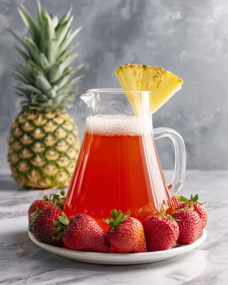 Pineapple Strawberry Agua Fresca Recipe - Recipe Image