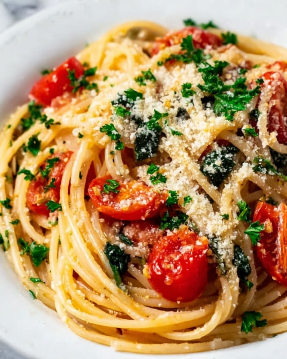 One-Pot Vegetarian Spaghetti Recipe - Recipe Image