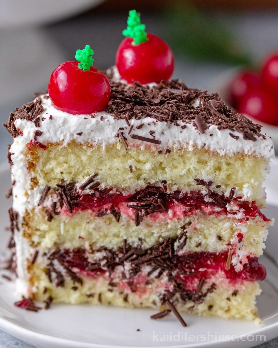 Russian Cherry Layer Cake Recipe - Recipe Image