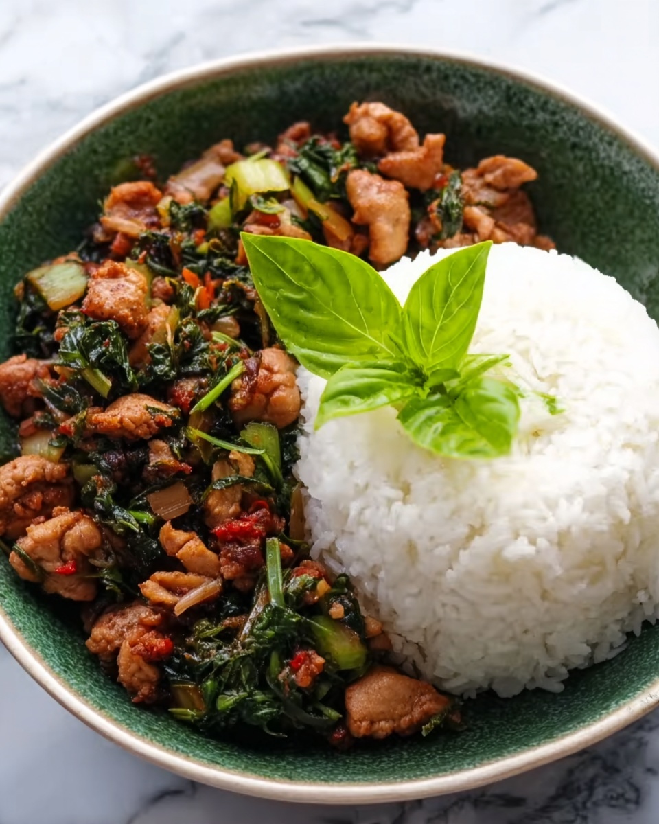 Spicy Thai Basil Chicken (Pad Krapow Gai) Recipe - Recipe Image