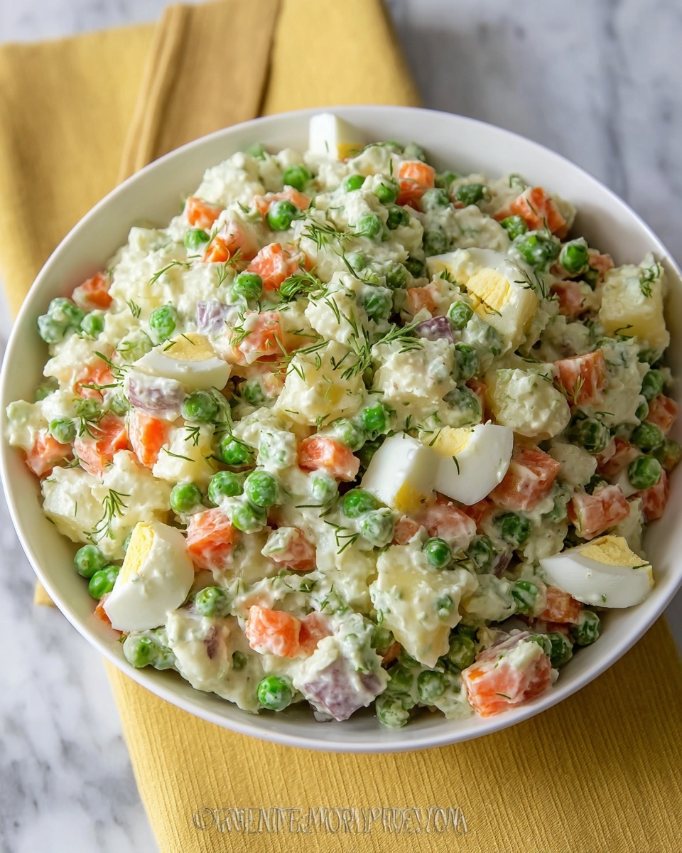 Chicken Olivye (Chicken Potato Salad) Recipe - Recipe Image
