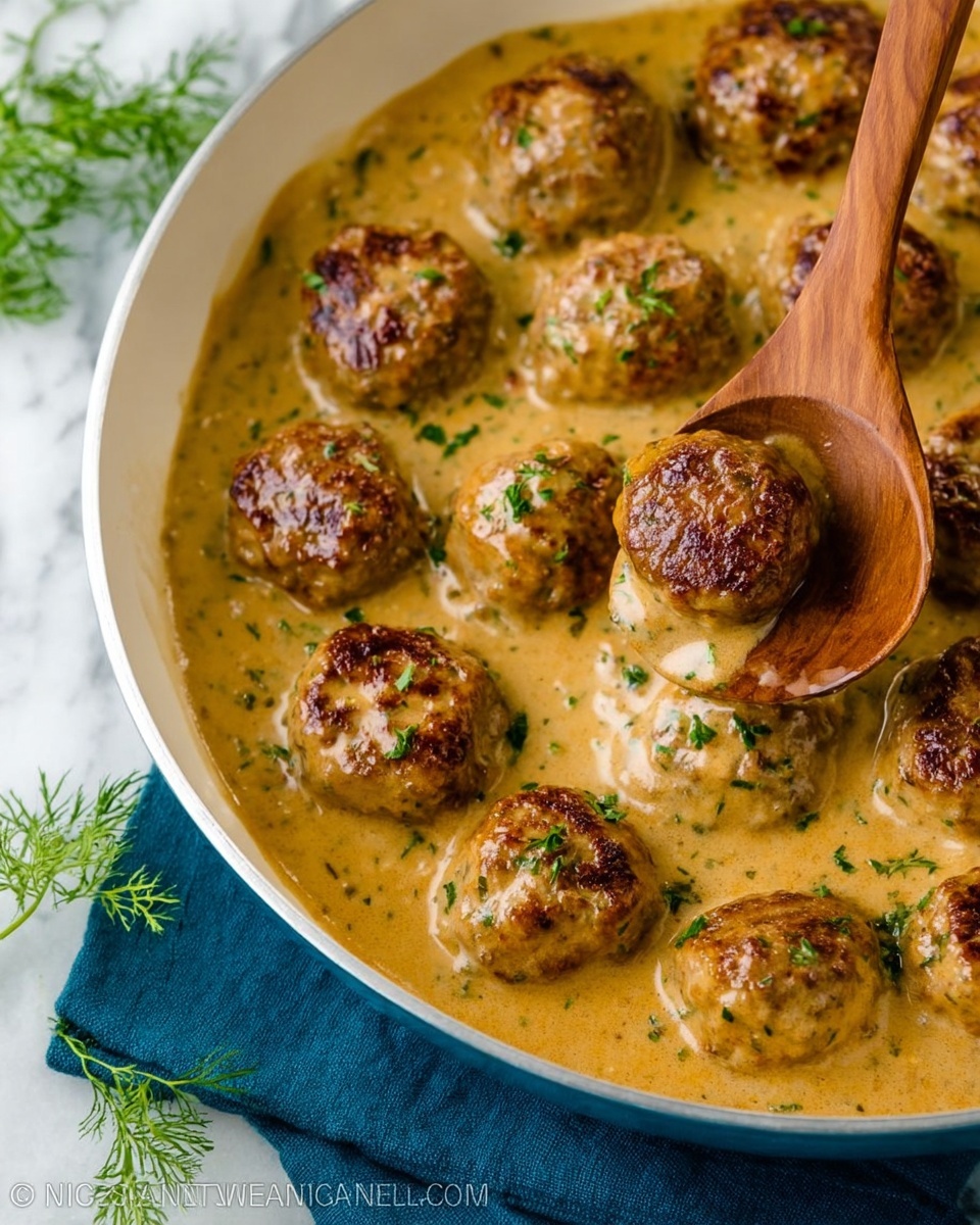 Chicken Meatballs in Creamy Paprika Sauce Recipe - Recipe Image