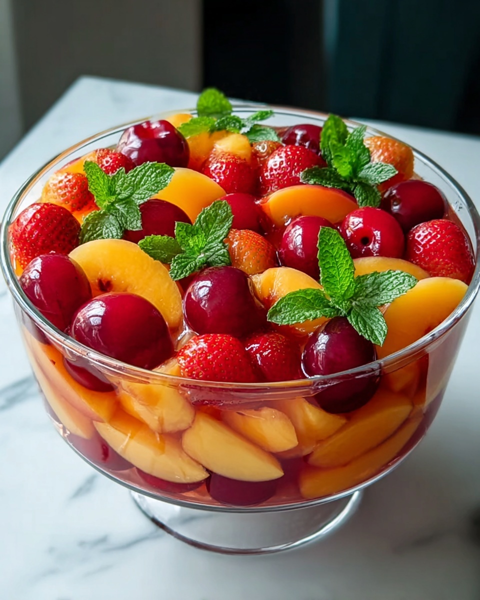 Summer Peach Fruit Salad: A Refreshing Recipe for Hot Days Recipe - Recipe Image
