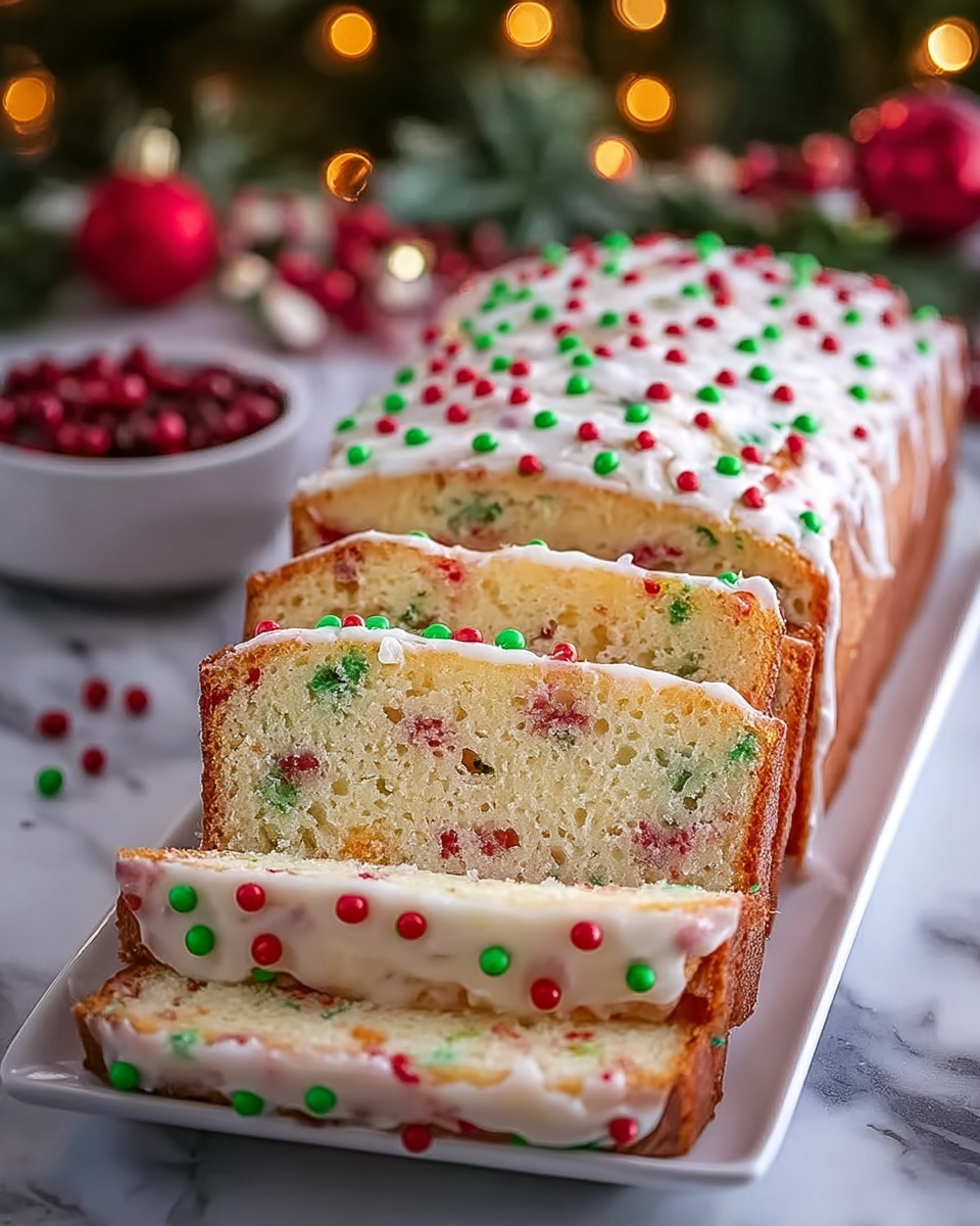 Christmas Sprinkle Buttermilk Bread Recipe - Recipe Image