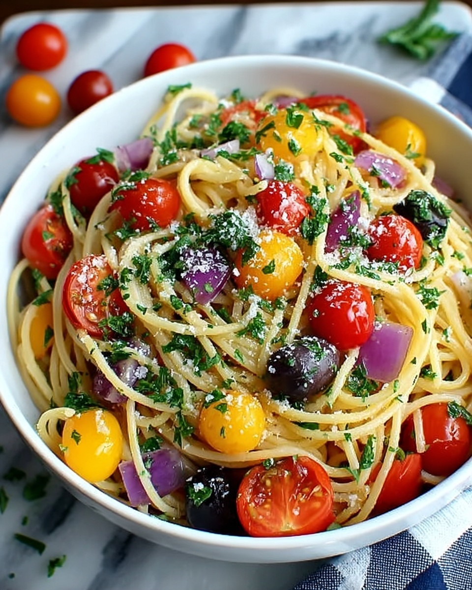 Spaghetti Salad – A Refreshing and Flavorful Side Dish Recipe - Recipe Image