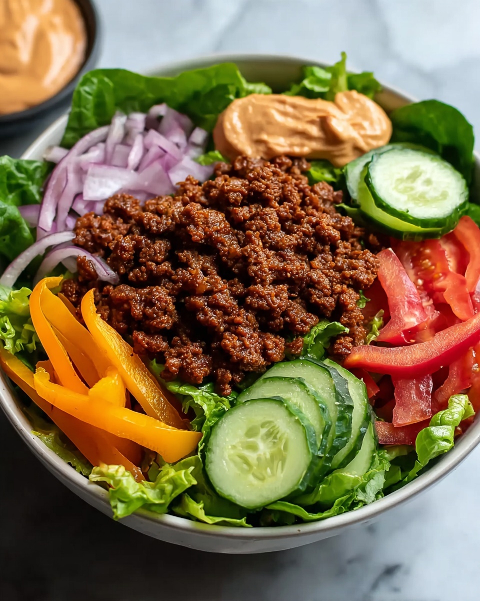 Healthy Burger Bowls with Special Sauce Recipe - Recipe Image