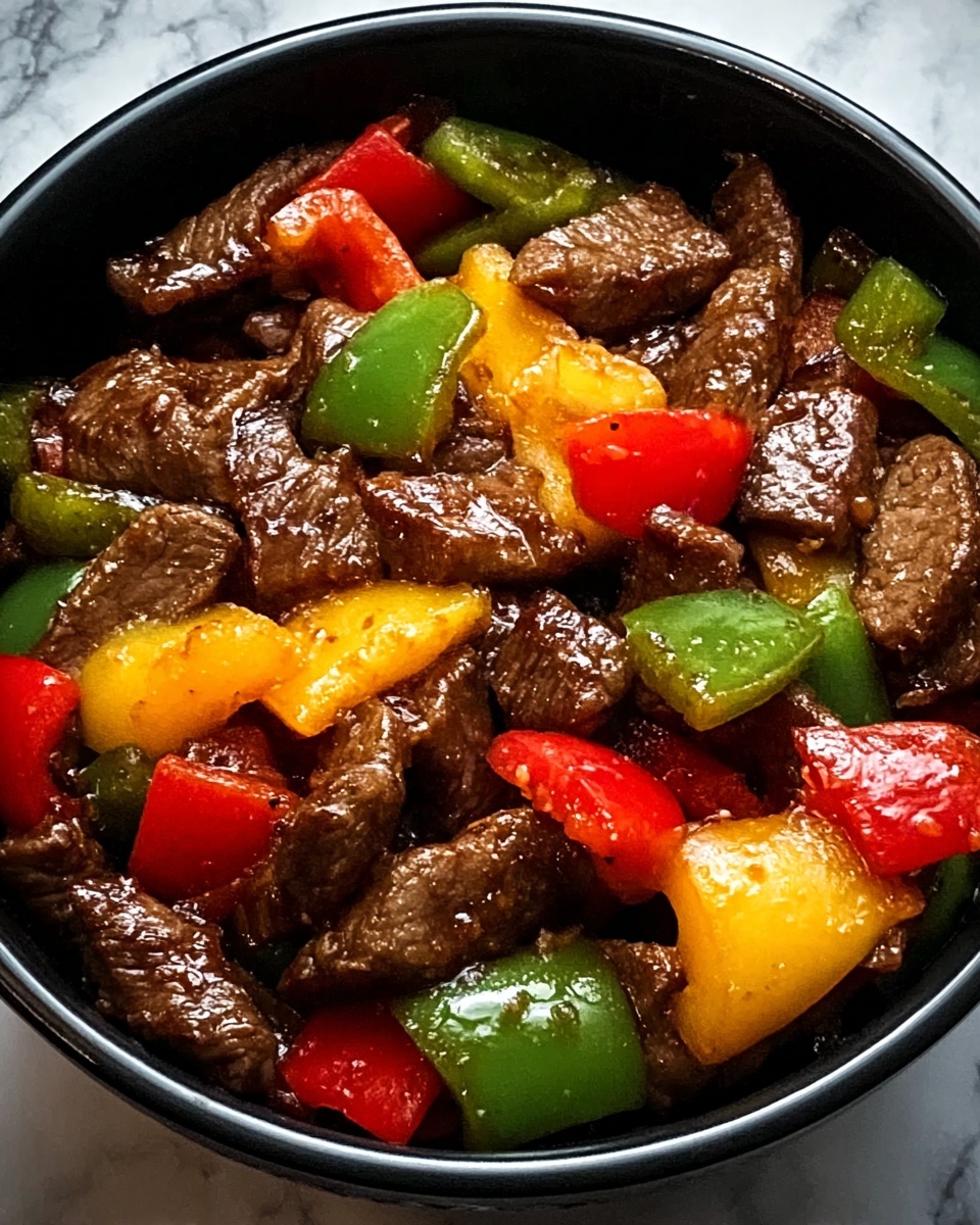 Crockpot Pepper Steak – A Savory and Tender Meal Made Easy Recipe - Recipe Image