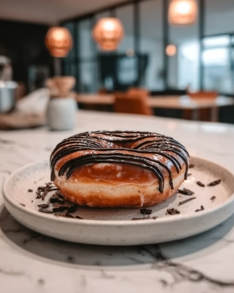 Cinnamon-Sugar Donuts with Chocolate Drizzle Recipe - Recipe Image