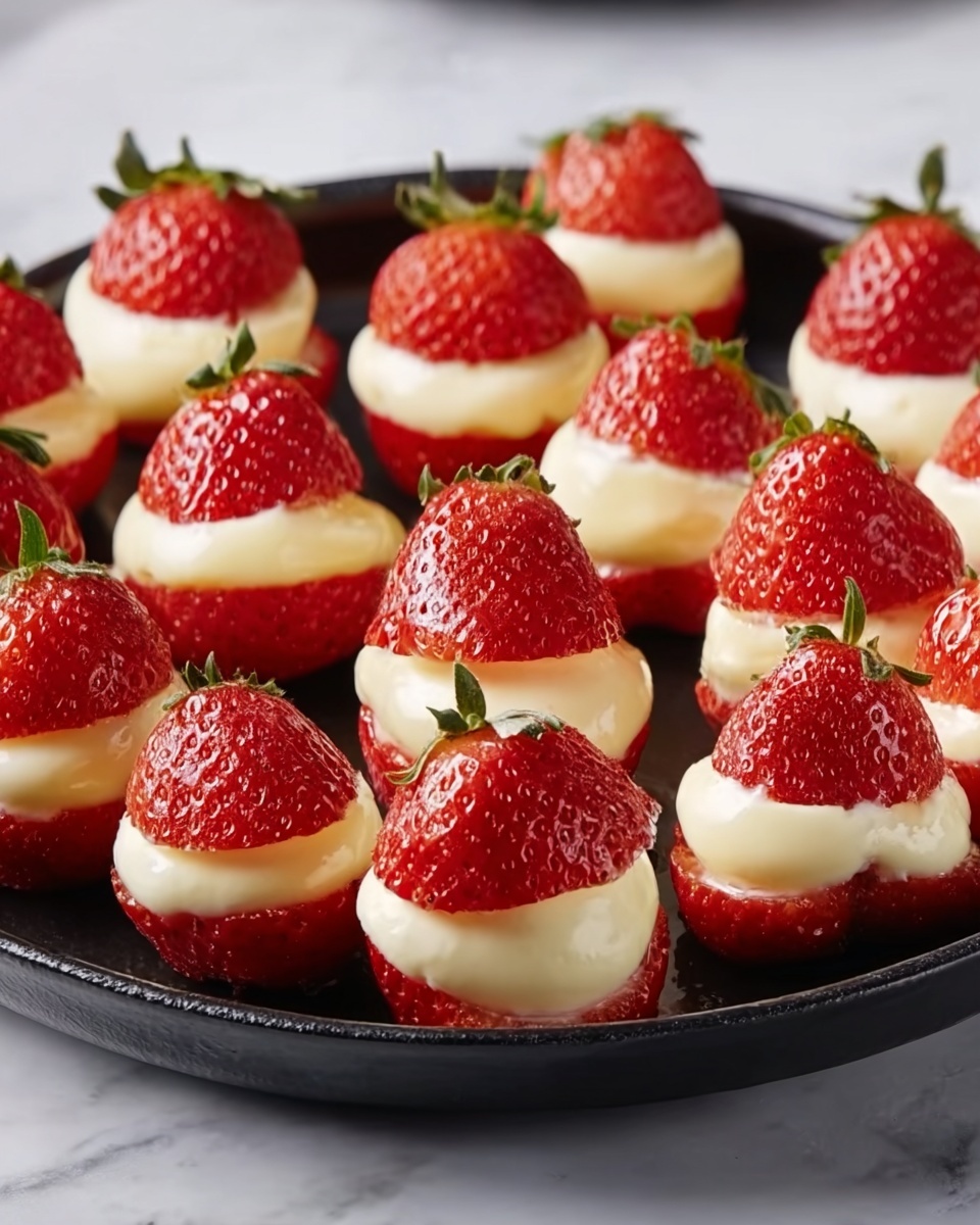 Easy & Elegant Deviled Strawberries Recipe - Recipe Image