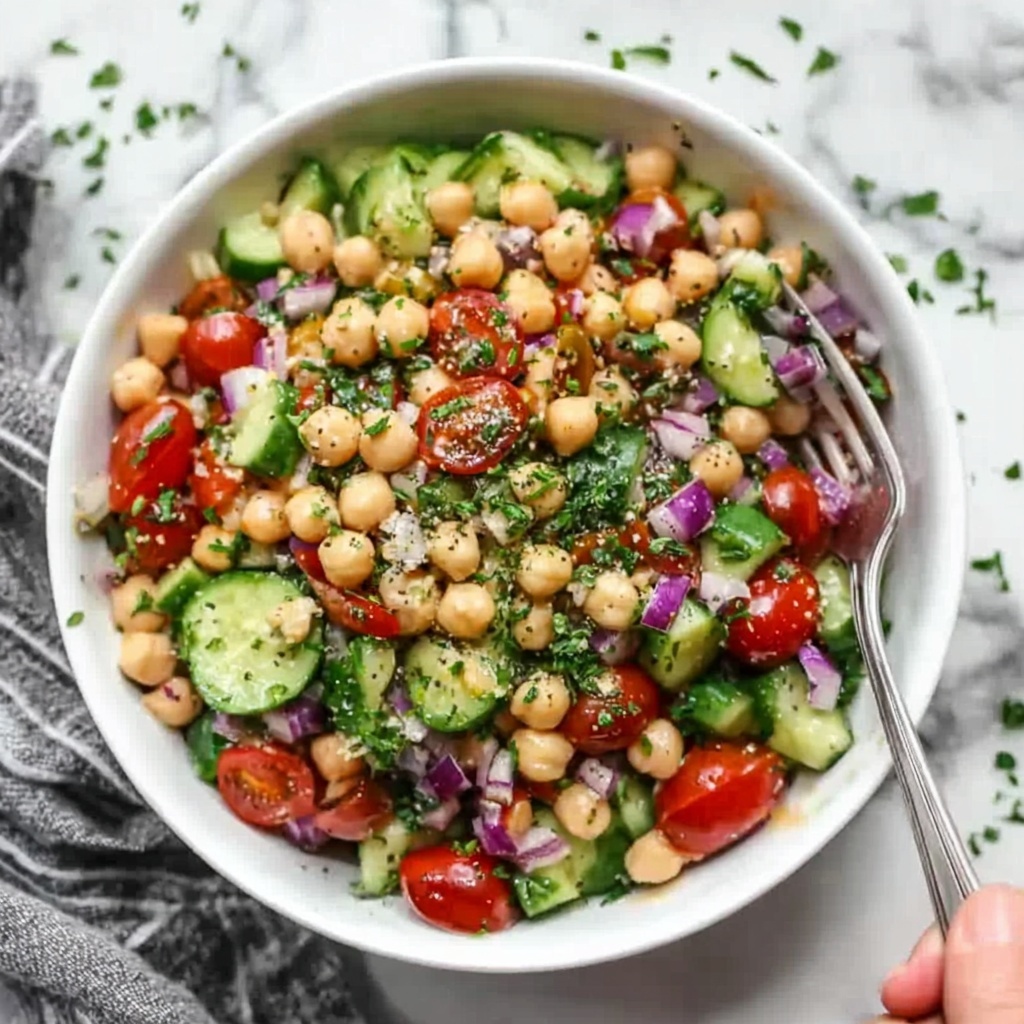 Mediterranean Chickpea Salad Recipe - Recipe Image