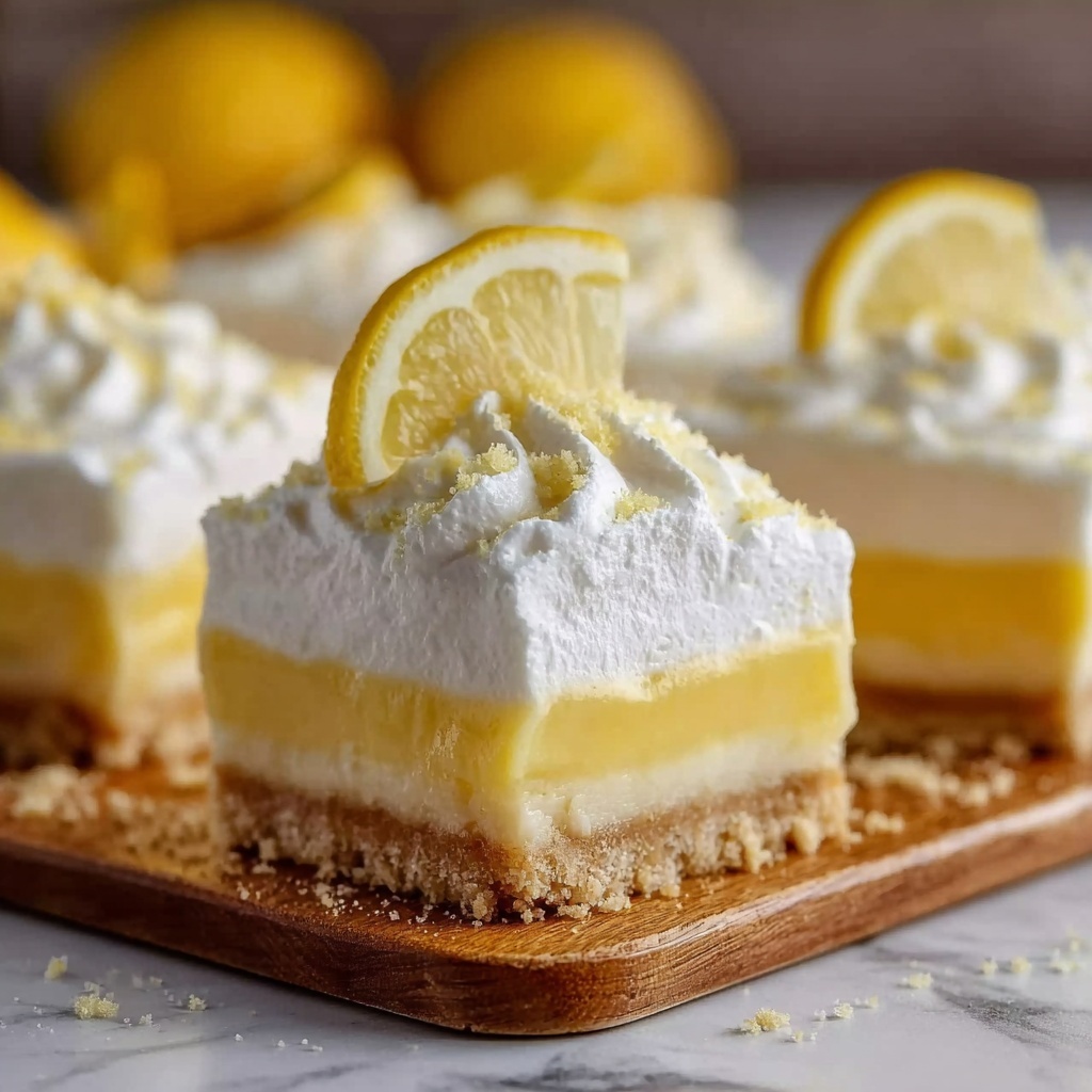 Zesty Lemon Cream Squares Recipe - Recipe Image