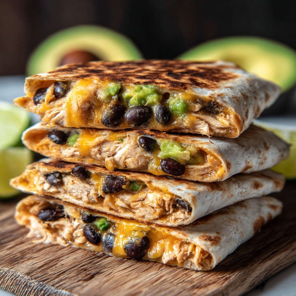 Southwest Chicken Folded Wraps Recipe - Recipe Image