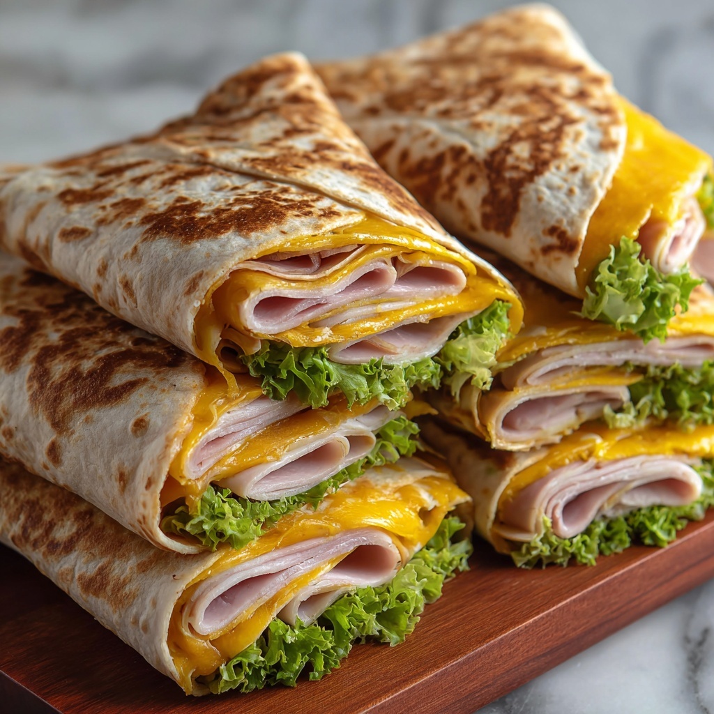 Turkey & Cheese Folded Wraps Recipe - Recipe Image