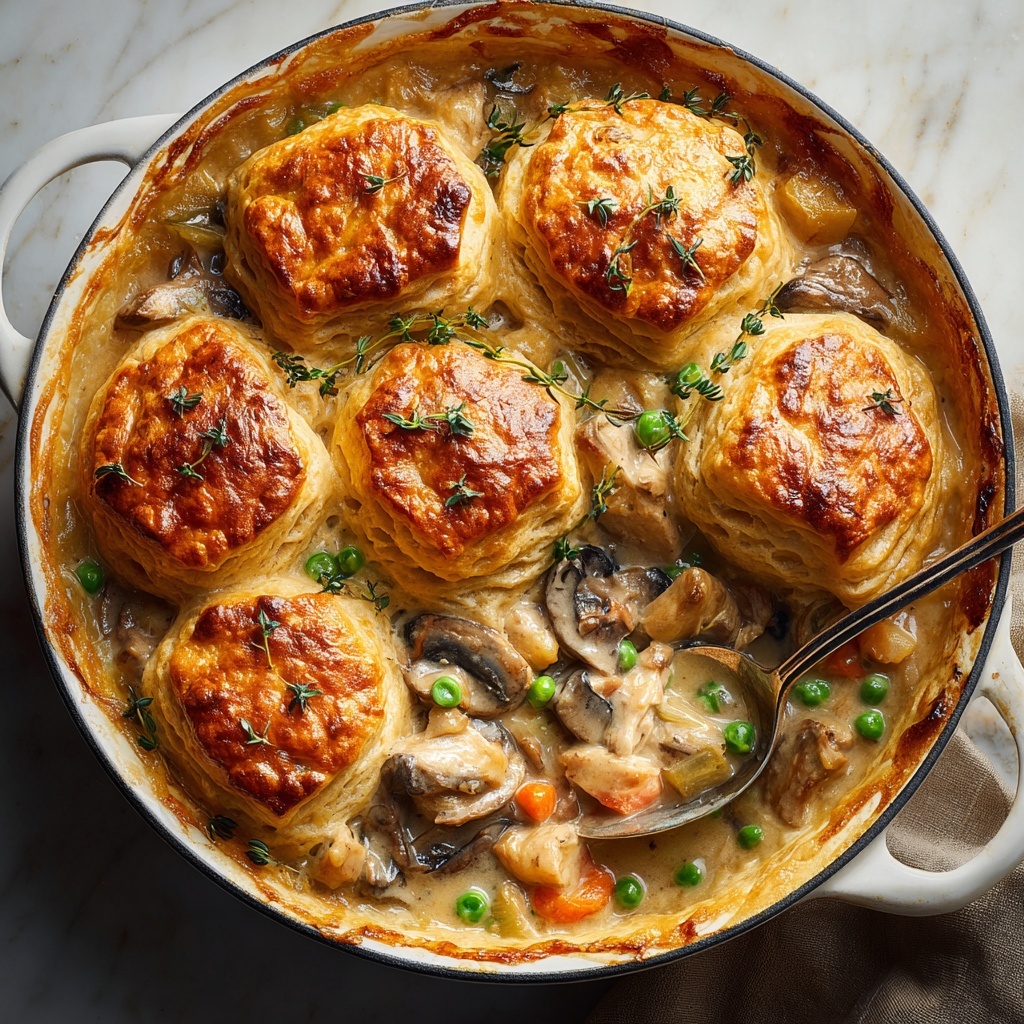 Golden Chicken Pot Pie with Puff Pastry Crust Recipe - Recipe Image