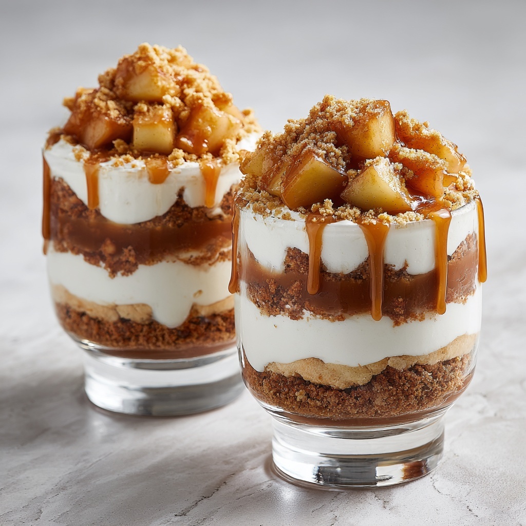 Caramel Apple Cheesecake Parfaits Recipe - Recipe Image