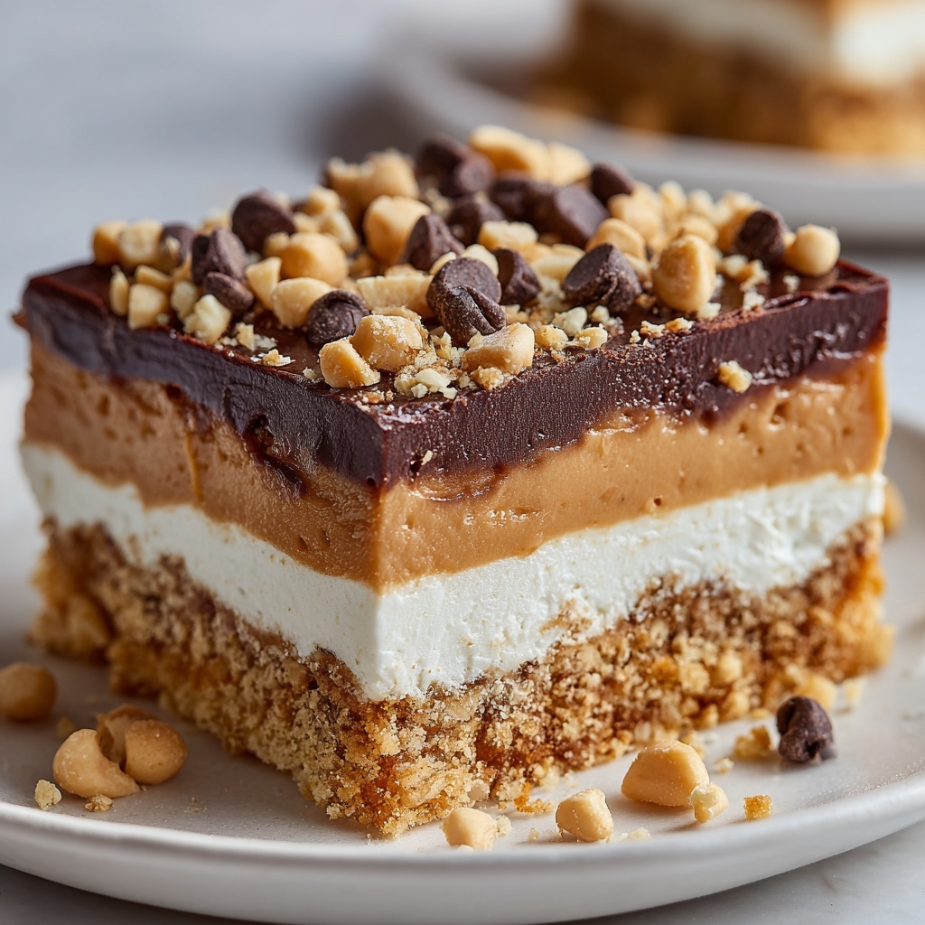 Peanut Butter Dream Bars: No-Bake Chocolate & Peanut Butter Dessert Recipe - Recipe Image
