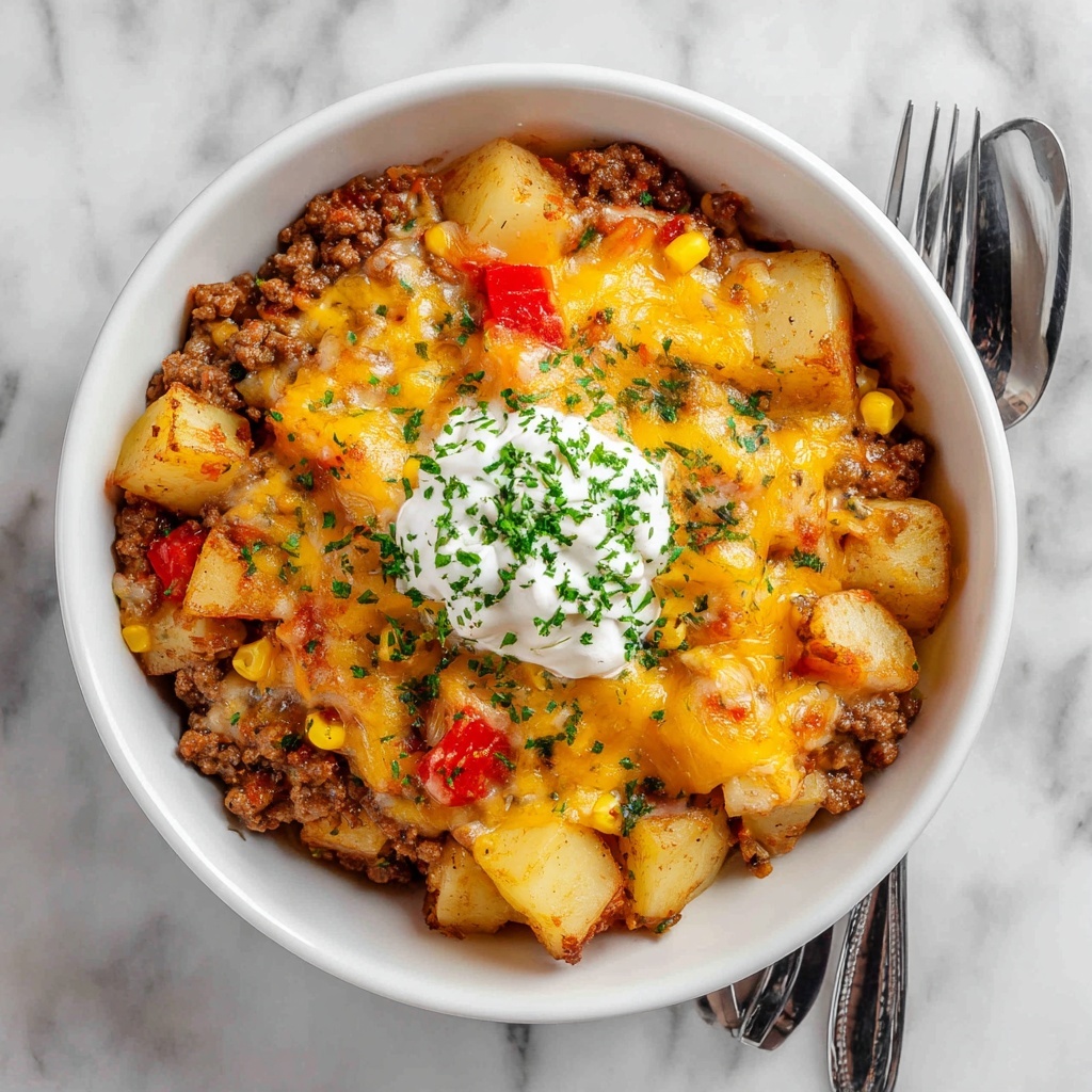 Slow Cooker Cowboy Casserole Recipe - Recipe Image