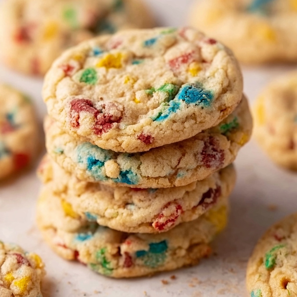 Fruity Pebbles Cake Mix Cookies Recipe - Recipe Image